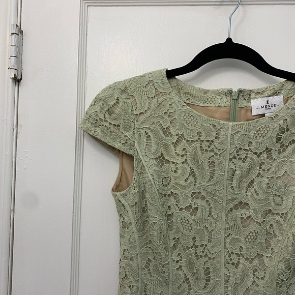 J. Mendel Paris Mint Lace Dress - Picture 2 of 7
